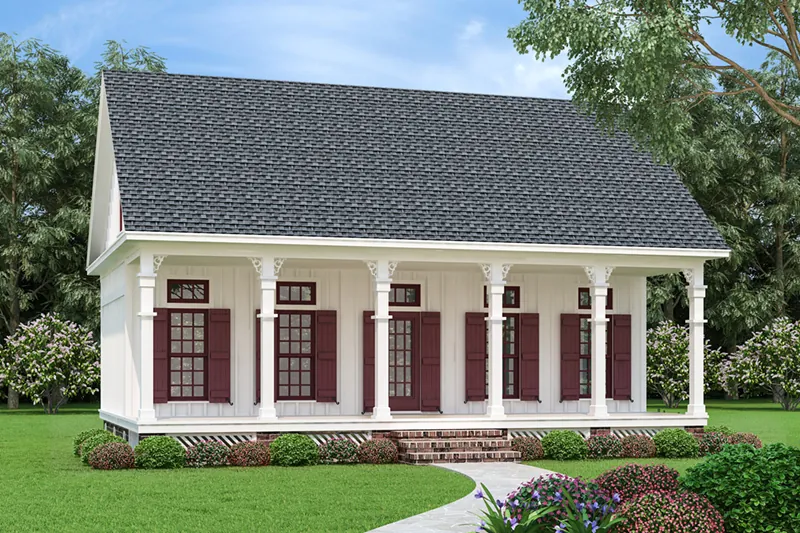Acadian House Plan Front of Home - Driscoll Path Southern Cottage 020D-0392 - Search House Plans and More
