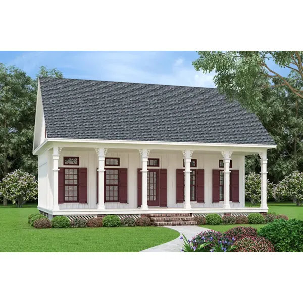 Farmhouse Plan Front of Home - Driscoll Path Southern Cottage 020D-0392 - Search House Plans and More