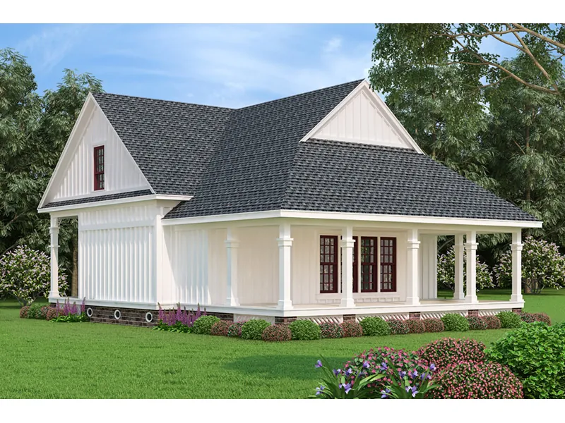 Florida House Plan Rear Photo 01 - Driscoll Path Southern Cottage 020D-0392 - Search House Plans and More