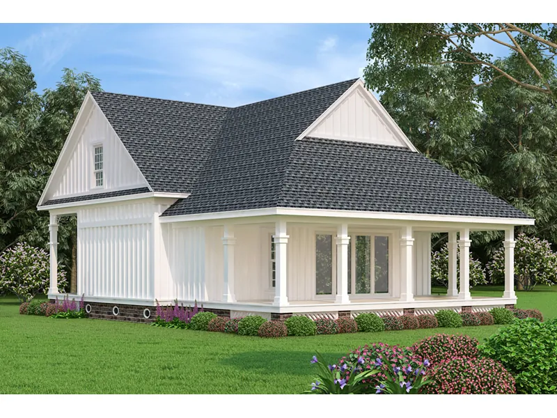Florida House Plan Rear Photo 01 - Fruitdale Southern Home 020D-0393 - Search House Plans and More