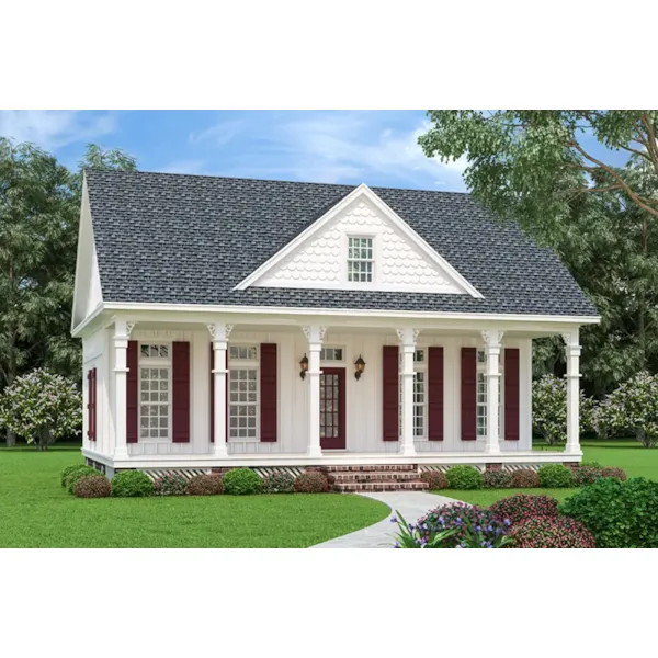 Southern House Plan Front of Home - Olson Tide Southern Home 020D-0394 - Shop House Plans and More