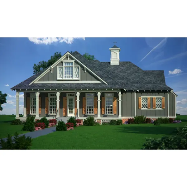 Traditional House Plan Front of Home - Strikertown Southern Home 020D-0395 - Shop House Plans and More