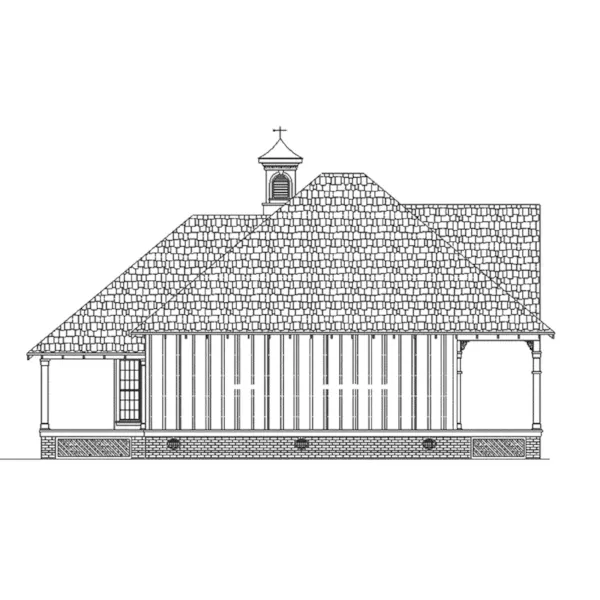 Traditional House Plan Left Elevation - Strikertown Southern Home 020D-0395 - Shop House Plans and More