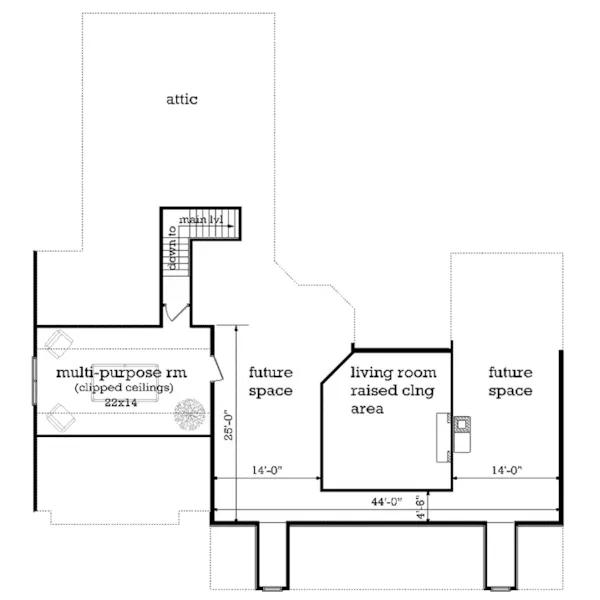 Country House Plan Second Floor - 020D-0399 - Shop House Plans and More