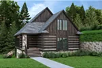Log House Plan Front Photo 02 - 020D-0403 - Shop House Plans and More