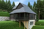 Log House Plan Rear Photo 02 - 020D-0403 - Shop House Plans and More