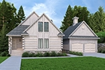Log House Plan Front of House 020D-0409