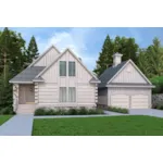 Log House Plan Front of Home - 020D-0409 | House Plans and More