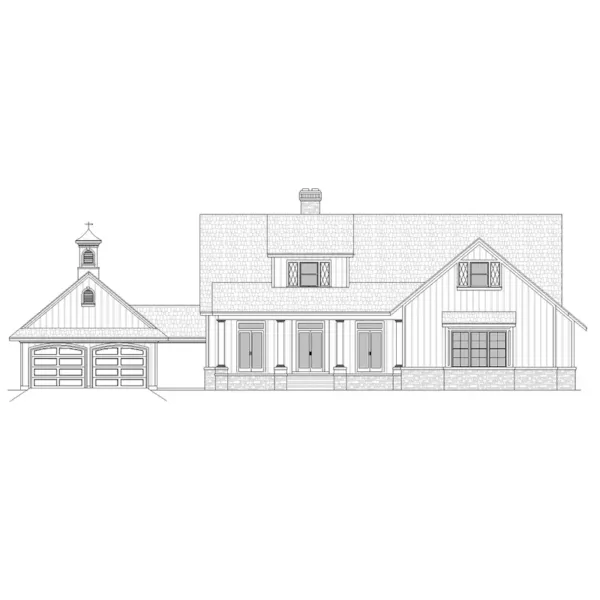 Modern Farmhouse Plan Front Elevation - Simpson Hill Modern Farmhouse 020D-0410 | House Plans and More