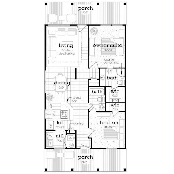 Arts & Crafts House Plan First Floor - 020D-0411 | House Plans and More