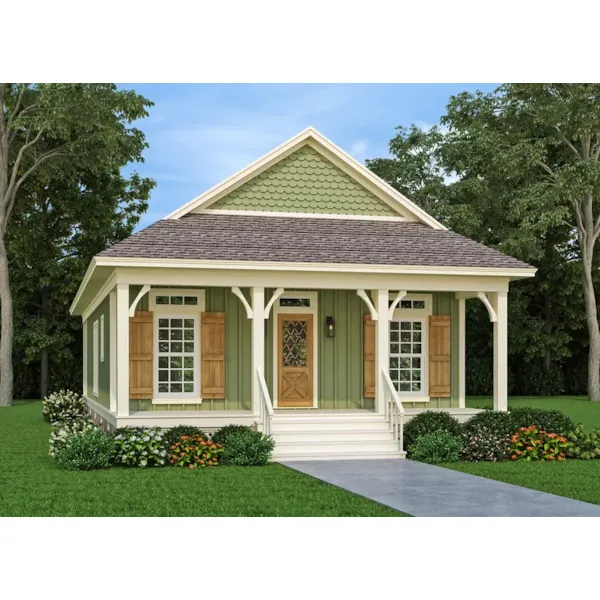 Arts & Crafts House Plan Front of Home - 020D-0411 | House Plans and More