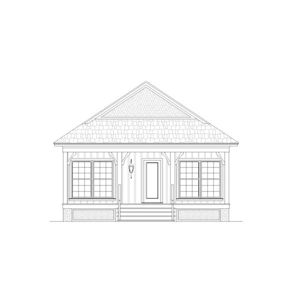 Arts & Crafts House Plan Rear Elevation - 020D-0411 | House Plans and More