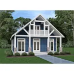 Waterfront House Plan Front of House 020D-0416