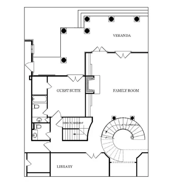 Greek Revival House Plan Optional Basement - Le Claire Georgian Home 020S-0002 - Shop House Plans and More