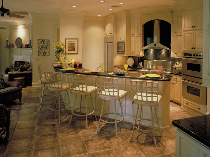 Southern House Plan Kitchen Photo 01 - Wembleton Traditional Home 020S-0004 - Shop House Plans and More