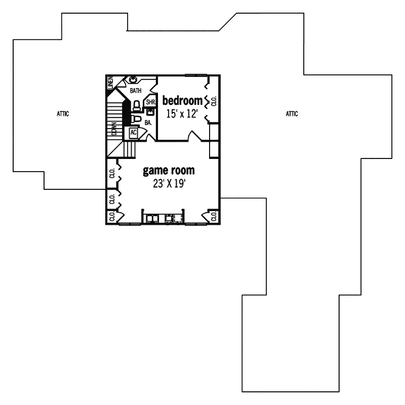 European House Plan Second Floor - Paradise Park Luxury Home 020S-0016 - Shop House Plans and More