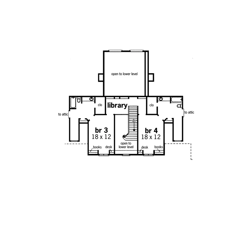 Southern House Plan Second Floor - Santa Rosa Luxury Home 020S-0020 - Shop House Plans and More