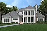 Luxury House Plan Front of Home - Morningside Bay Coastal Home 020S-0023 | House Plans and More