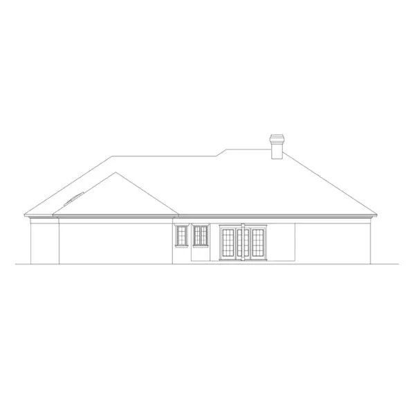 Florida House Plan Rear Elevation - Jamieson Ranch Home 021D-0001 - Search House Plans and More