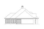 Ranch House Plan Left Elevation - Mortland Contemporary Home 021D-0002 - Shop House Plans and More
