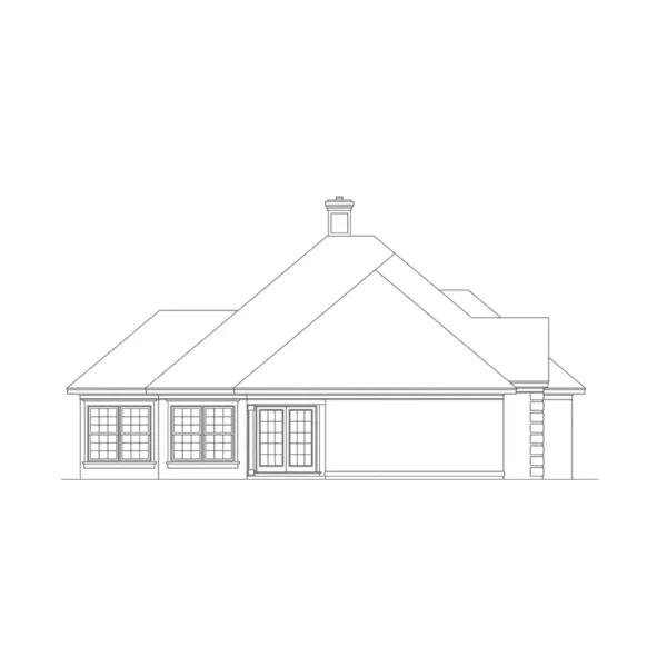 Southern House Plan Left Elevation - Mortland Contemporary Home 021D-0002 - Shop House Plans and More