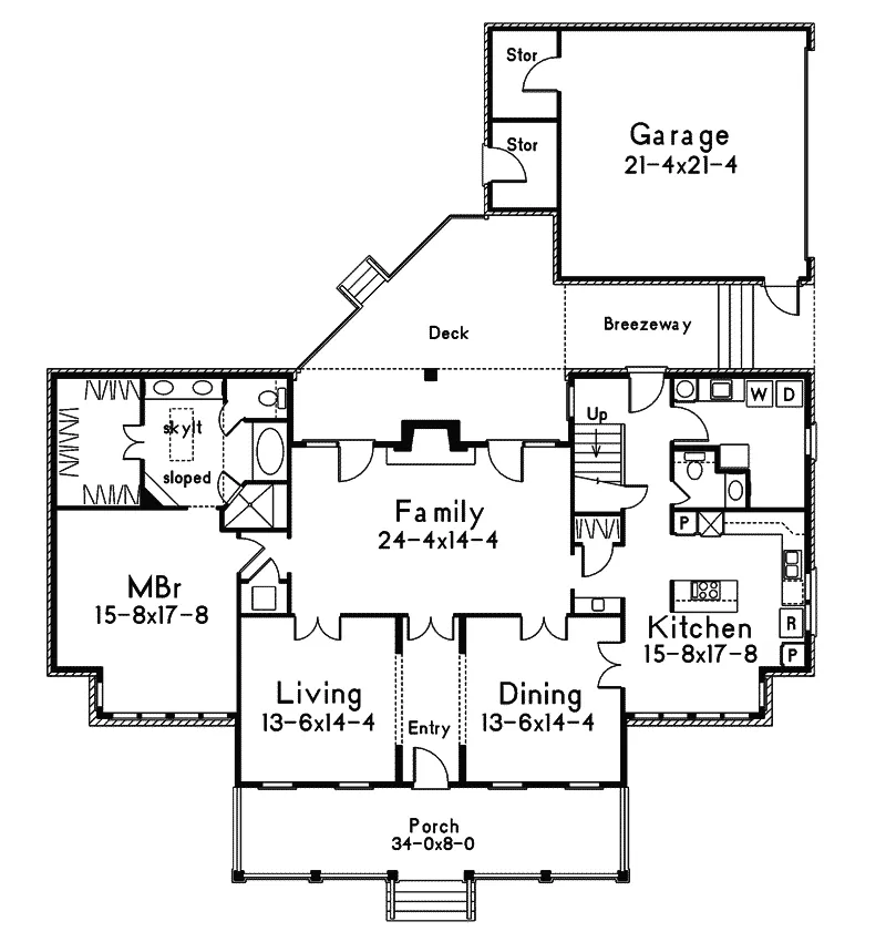 Luxury House Plan First Floor - Maxville Traditional Home 021D-0003 - Shop House Plans and More