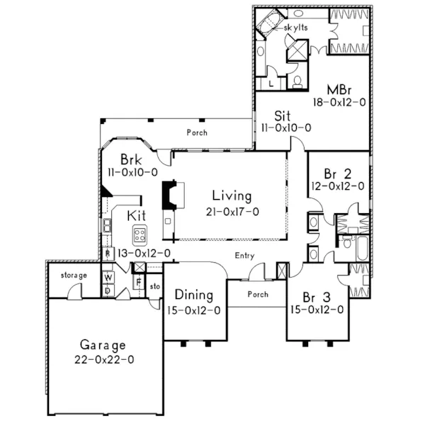 Sunbelt House Plan First Floor - Dartmouth Luxury Home 021D-0005 - Search House Plans and More