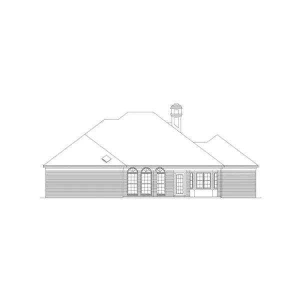 Sunbelt House Plan Rear Elevation - Dartmouth Luxury Home 021D-0005 - Search House Plans and More