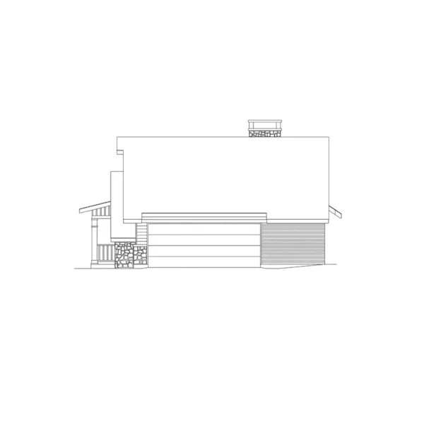 Ranch House Plan Right Elevation - Stonehurst Country Ranch Home 021D-0006 - Shop House Plans and More