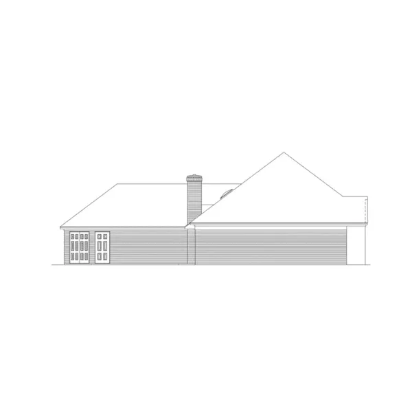 Country House Plan Left Elevation - Middleton Craftsman Ranch Home 021D-0007 - Shop House Plans and More