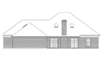 Craftsman House Plan Rear Elevation - Middleton Craftsman Ranch Home 021D-0007 - Shop House Plans and More