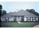 Stucco Ranch Home With Corner Decorative Quoins