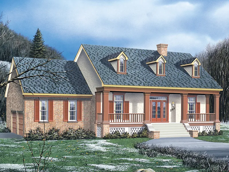 Traditional House Plan Front Image - Princeton Southern Country Home 021D-0011 - Shop House Plans and More