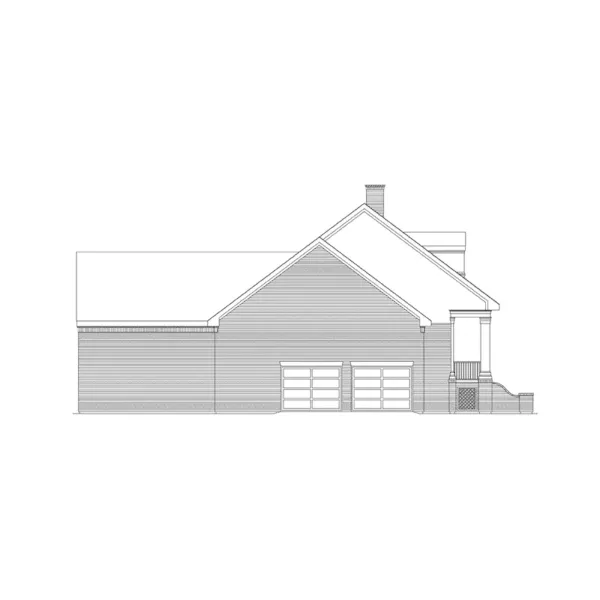 Southern House Plan Left Elevation - Princeton Southern Country Home 021D-0011 - Shop House Plans and More