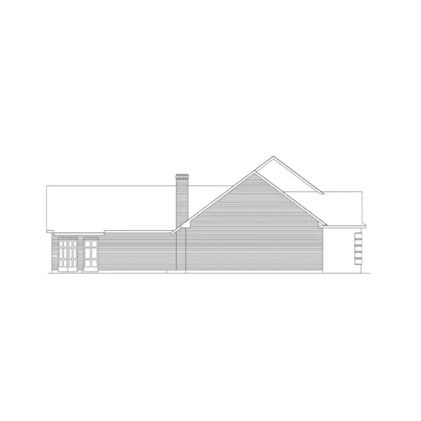 Ranch House Plan Left Elevation - Sunfield European Ranch Home 021D-0014 - Shop House Plans and More