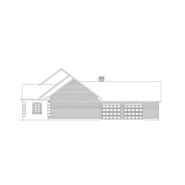 Ranch House Plan Right Elevation - Sunfield European Ranch Home 021D-0014 - Shop House Plans and More