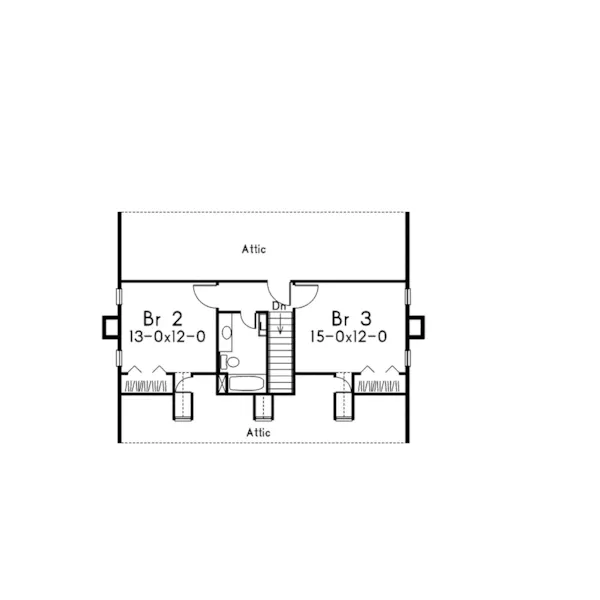 Traditional House Plan Second Floor - Georgetown Southern Home 021D-0015 - Search House Plans and More