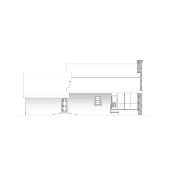 Country House Plan Rear Elevation - Corsica Cape Cod Home 021D-0016 - Search House Plans and More