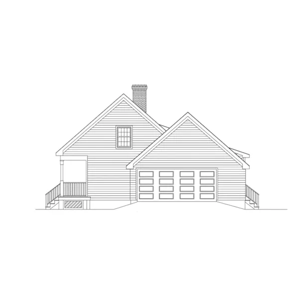 Country House Plan Right Elevation - Corsica Cape Cod Home 021D-0016 - Search House Plans and More