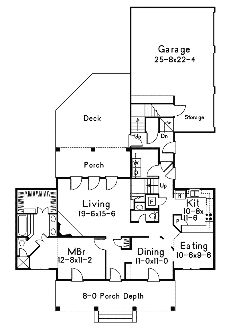 European House Plan First Floor - Dougherty Way Southern Home 021D-0017 - Search House Plans and More