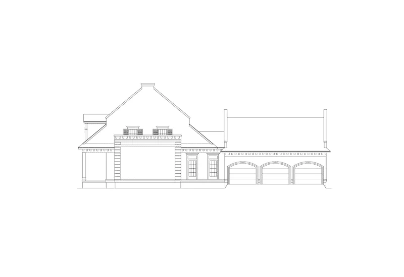 Traditional House Plan Right Elevation - Dougherty Way Southern Home 021D-0017 - Search House Plans and More