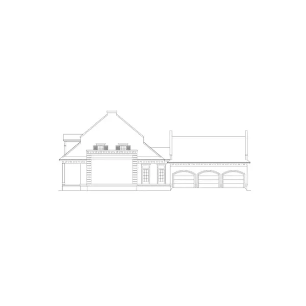 Traditional House Plan Right Elevation - Dougherty Way Southern Home 021D-0017 - Search House Plans and More