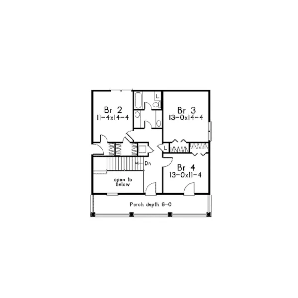 Greek Revival House Plan Second Floor - Kellridge Plantation Home 021D-0019 - Search House Plans and More