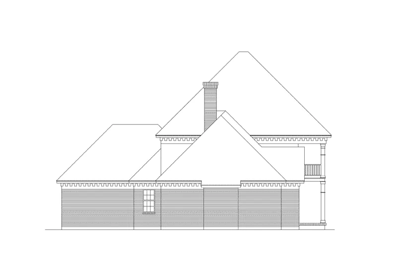 Greek Revival House Plan Left Elevation - Kellridge Plantation Home 021D-0019 - Search House Plans and More