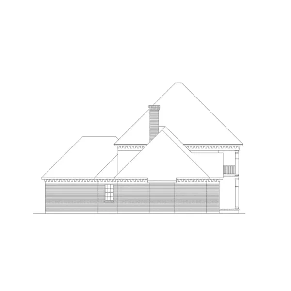 Greek Revival House Plan Left Elevation - Kellridge Plantation Home 021D-0019 - Search House Plans and More