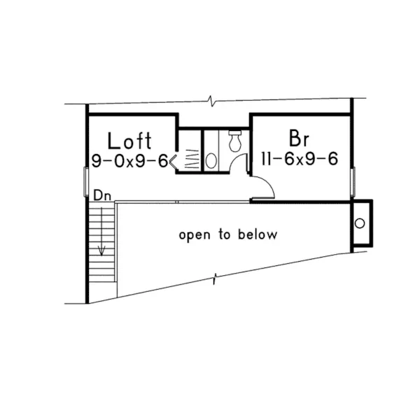 Lake House Plan Second Floor - Chalet Vacation Home 022D-0001 - Search House Plans and More