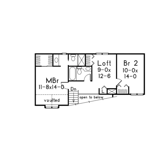 Modern House Plan Second Floor - Wintergreen Contemporary Home 022D-0003 - Shop House Plans and More