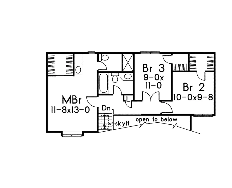 Country House Plan Second Floor - Walbrook Cottage Home 022D-0004 - Shop House Plans and More