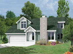Contemporary House Plan Front of House 022D-0004