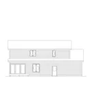 Arts & Crafts House Plan Rear Elevation - Walbrook Cottage Home 022D-0004 - Shop House Plans and More